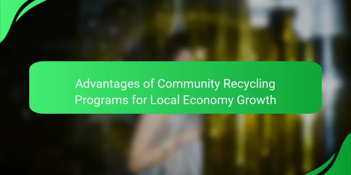 Advantages of Community Recycling Programs for Local Economy Growth
