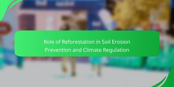 Role of Reforestation in Soil Erosion Prevention and Climate Regulation