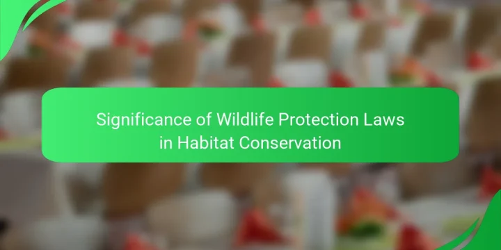 Significance of Wildlife Protection Laws in Habitat Conservation