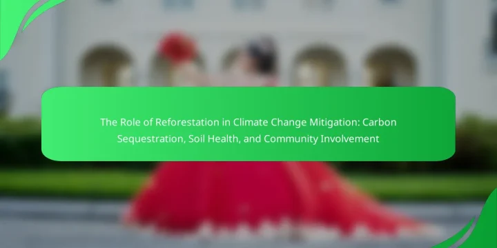 The Role of Reforestation in Climate Change Mitigation: Carbon Sequestration, Soil Health, and Community Involvement
