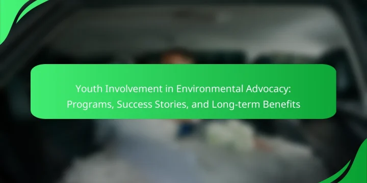 Youth Involvement in Environmental Advocacy: Programs, Success Stories, and Long-term Benefits